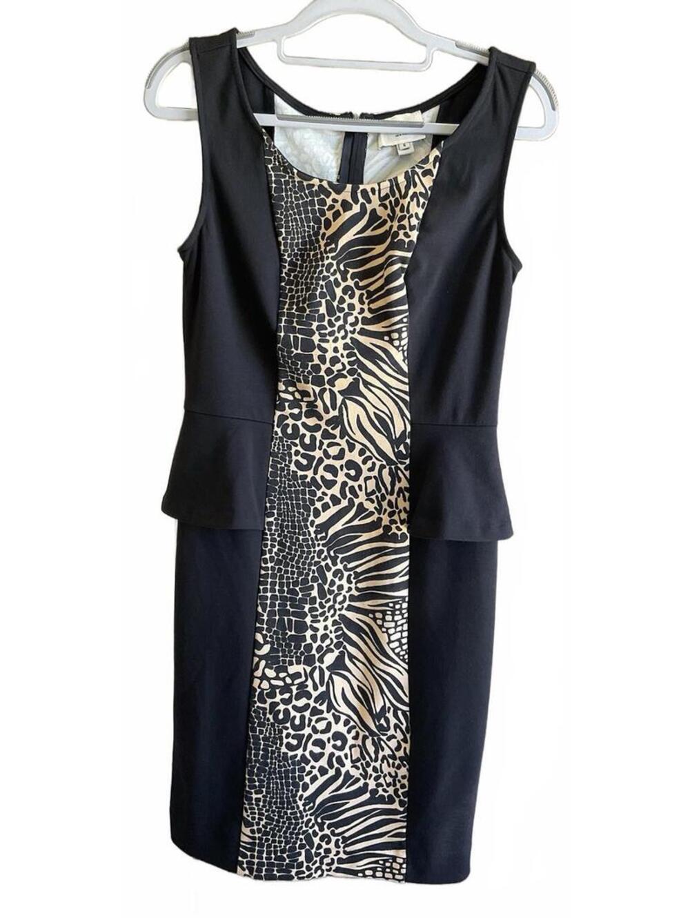 ECI Womens Round Neck Sleeveless ZIP Up Back Dress Size 6